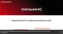 Desktop Screenshot of netzquadrat.de